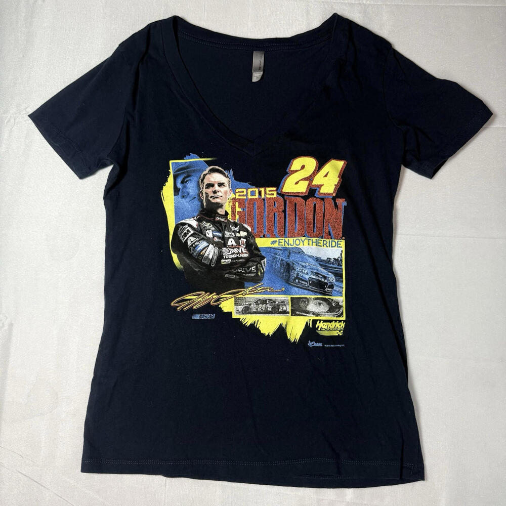 Jeff Gordon #24 Women’s Navy Shirt "Enjoy The Ride" 2015 Hendrick Motorsports XL